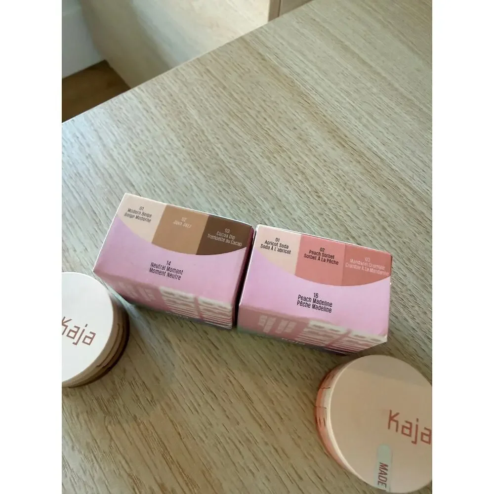 $56 KAJA Beauty Bento Eyeshadow Bundle Neutral Moment + Peach Madeline